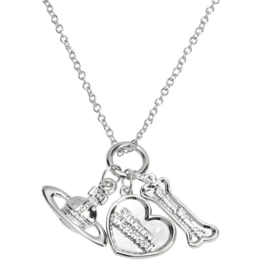 Love Bone Saturn Necklace