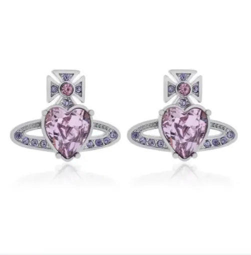 Zirconia Love Huggie Earrings
