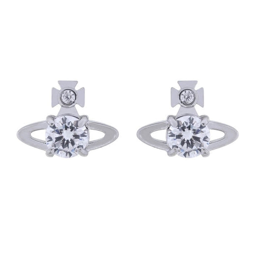 REINA Four Claw Zirconia Earrings (with box)