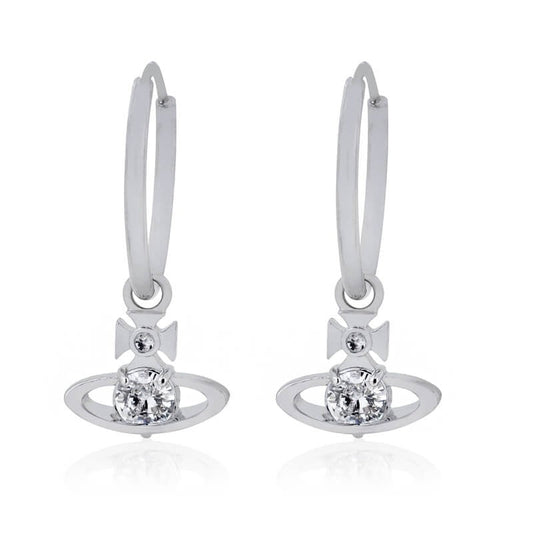 REINA Four Claw Zirconia Earrings (with box)