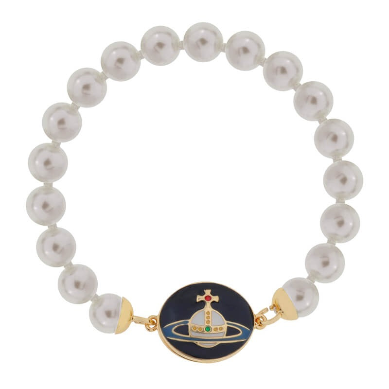 Enamel Pearl Bracelet (with box)