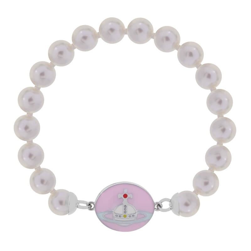 Enamel Pearl Bracelet (with box)