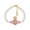 ROXANNE Lacquered Pentagram Pearl Bracelet (with box)