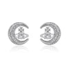 Moon Diamond Saturn Earrings (with box)