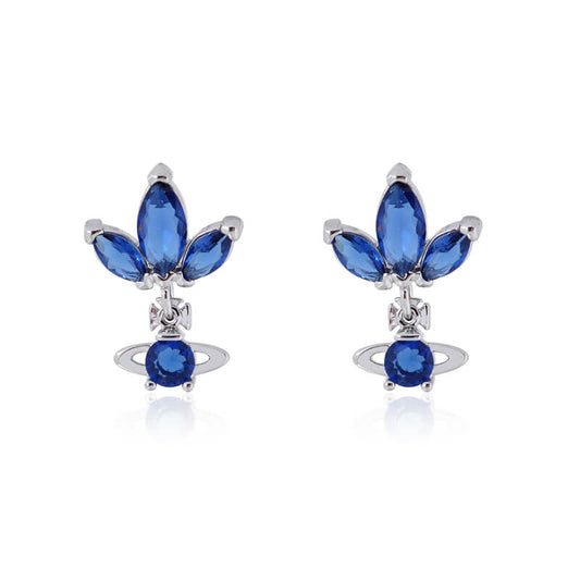 SHOSHANA Clover Zirconia Earrings (with box)