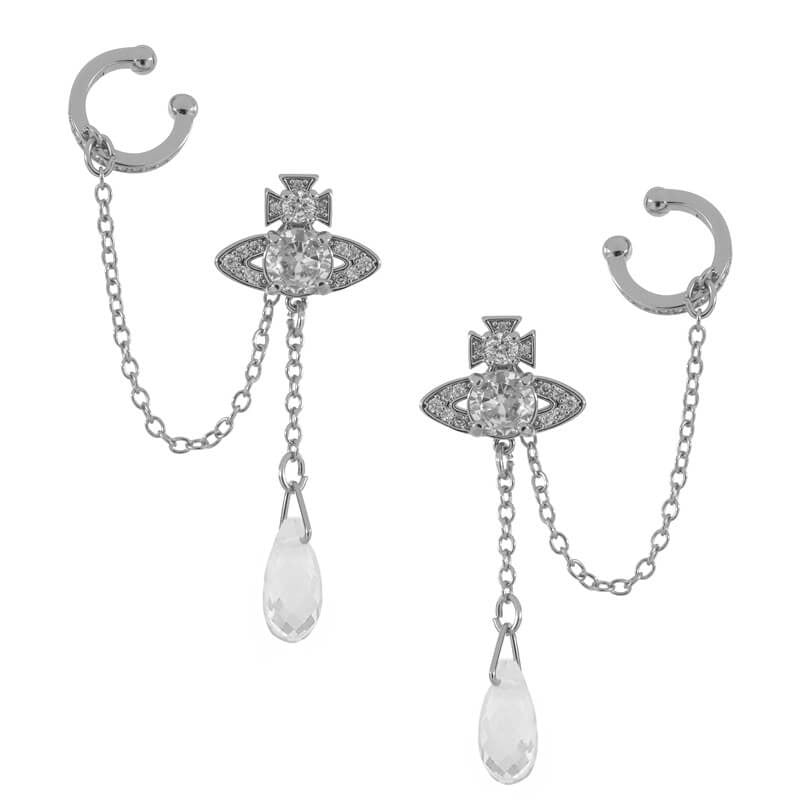 HENRIETTE Horseshoe Button Drop Earrings (with box)