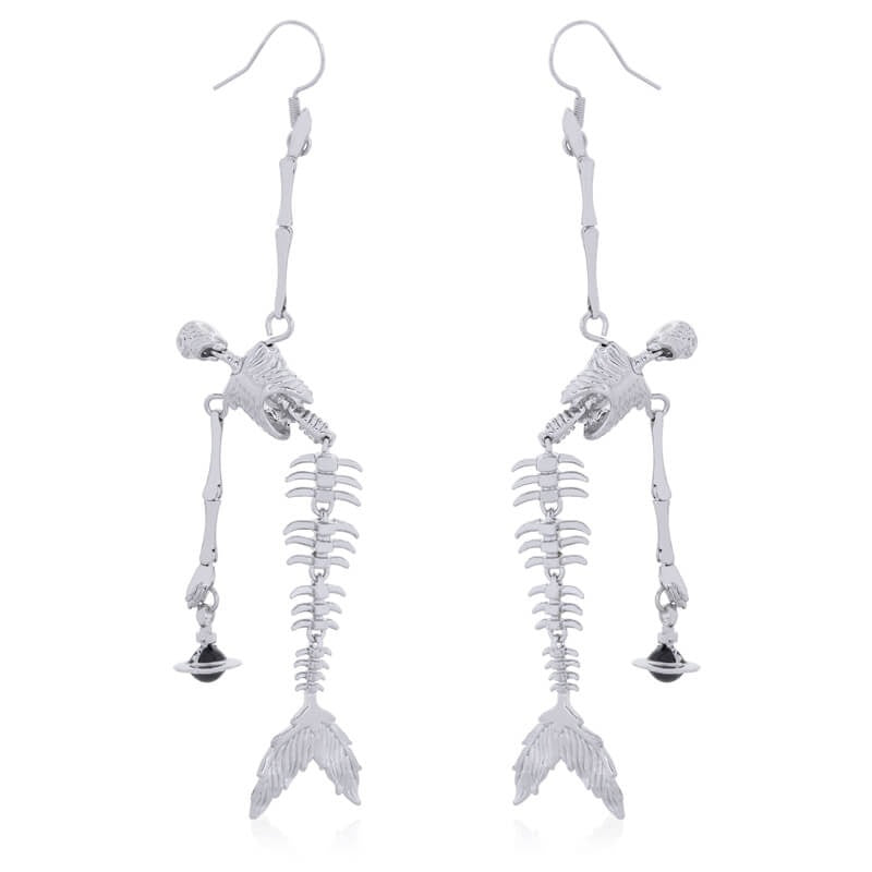 Mermaid Bone Earrings (with box)