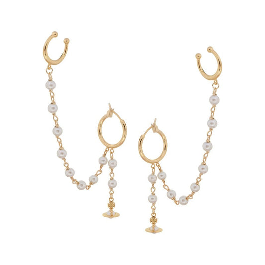 SAMARA Pearl Saturn Earrings (with box)