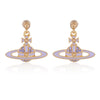 Saturn Diamond Earrings (with box)