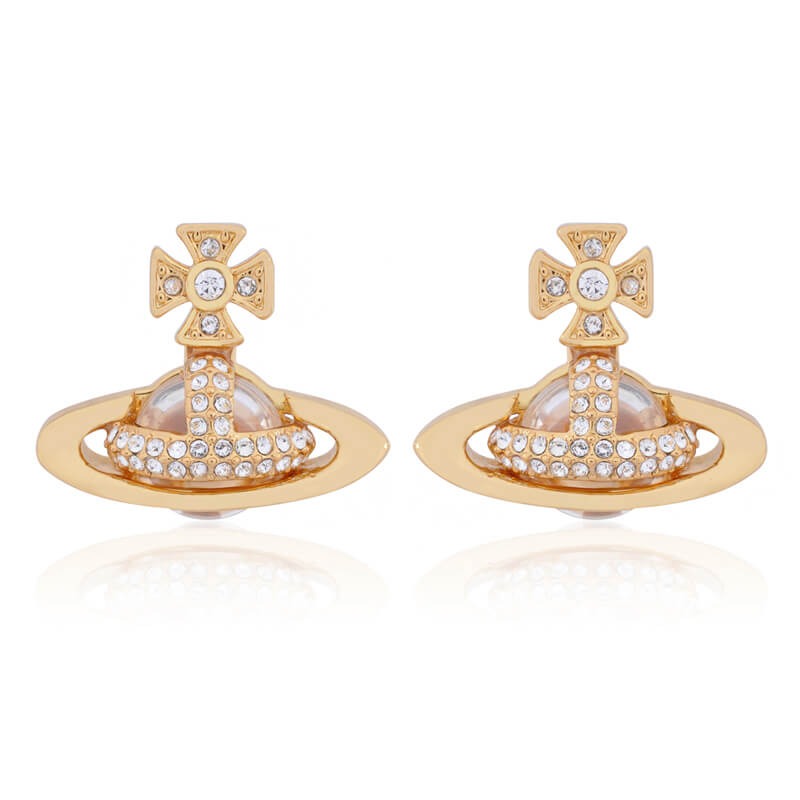 SORADA Half-Face Diamond Earrings (with box)