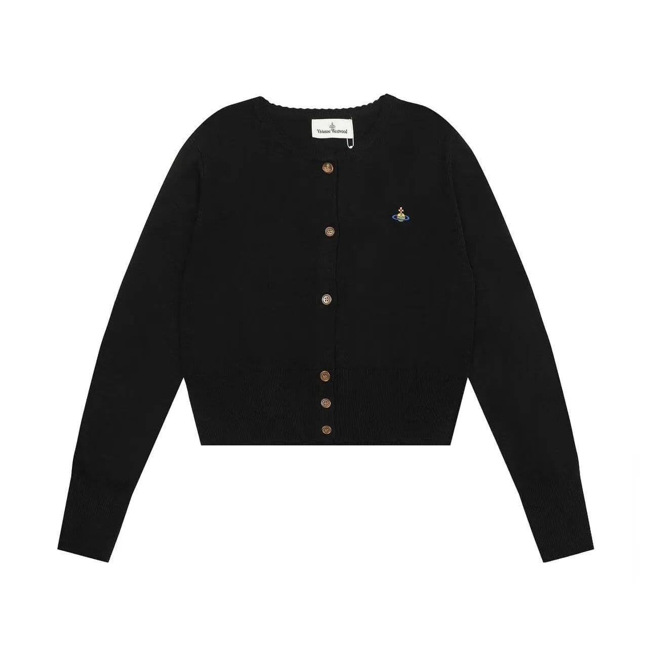 Orb Crest Cropped Cardigan