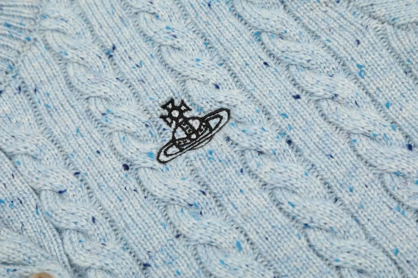 Cable Knit Button-Up Cardigan