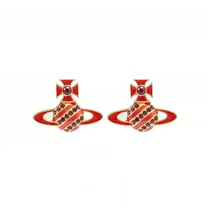 Mini Orb Emblem Earrings
