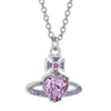 crystal heart necklace (with box)