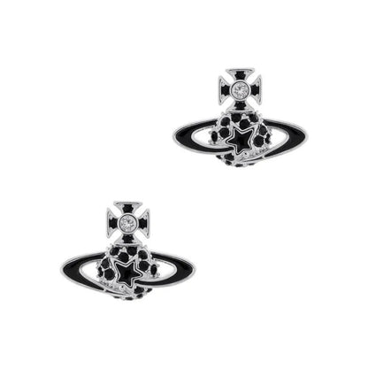DARLENE Pentagram Saturn Earrings