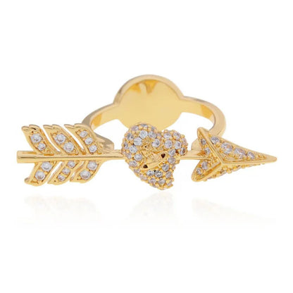 Cupid’s Arrow Heart Ring