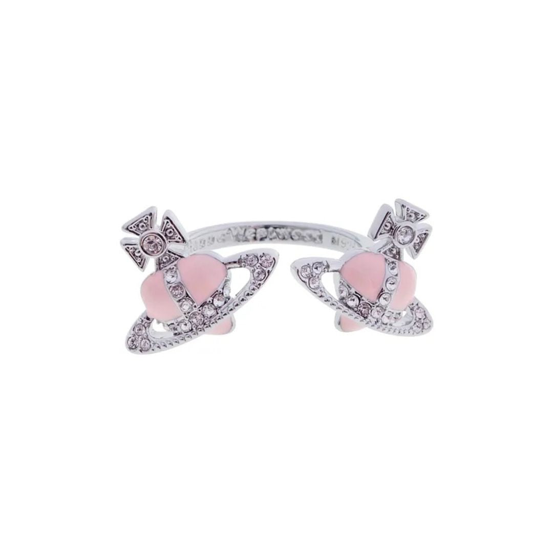Heart Orb Split Ring