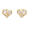 Petra heart earrings (with box)