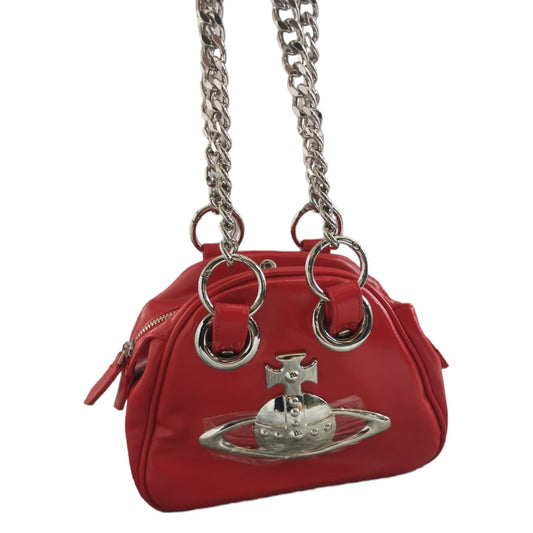 Red Archive orb chain handbag (with dustbag)