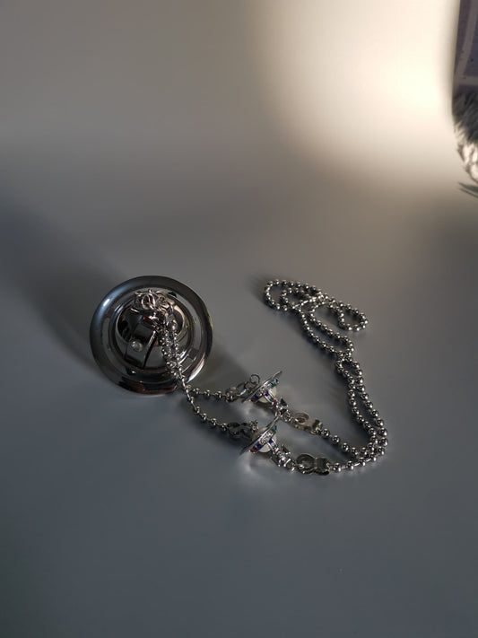 Silver Shine’s Lighter Orb Necklace (with box)