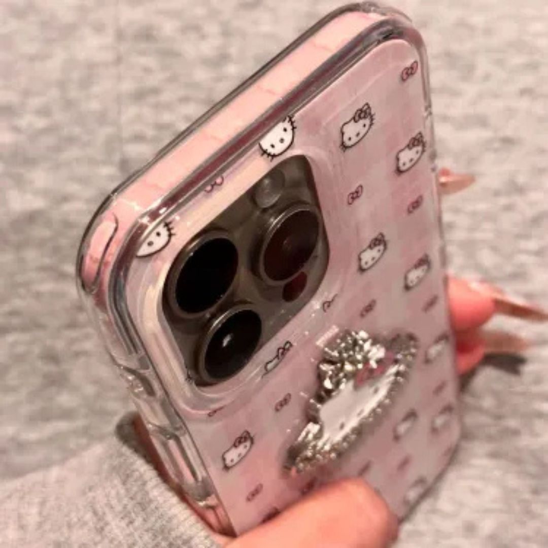 Hello Kitty x Orb Logo Glitter Phone Case