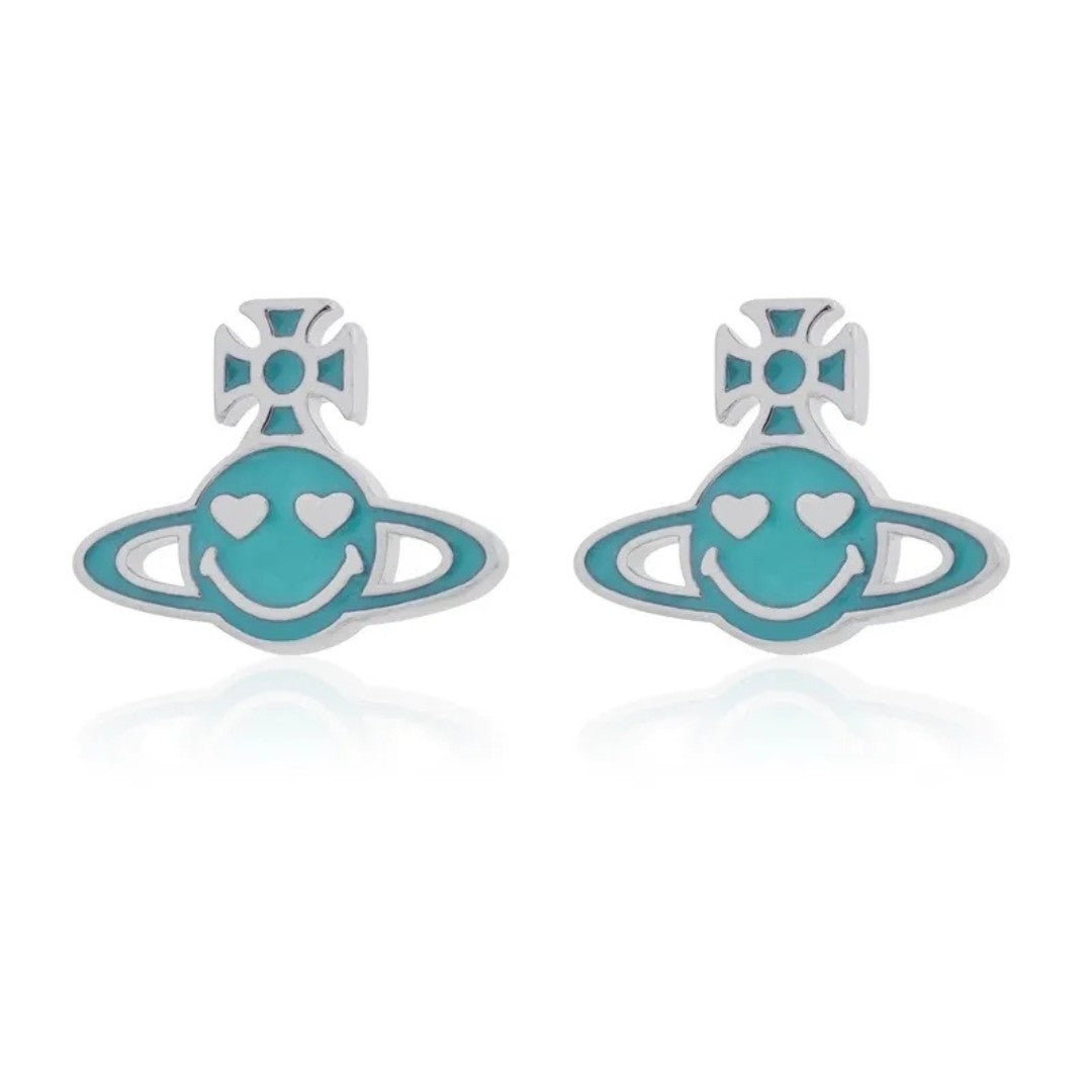 Smile Saturn Earrings