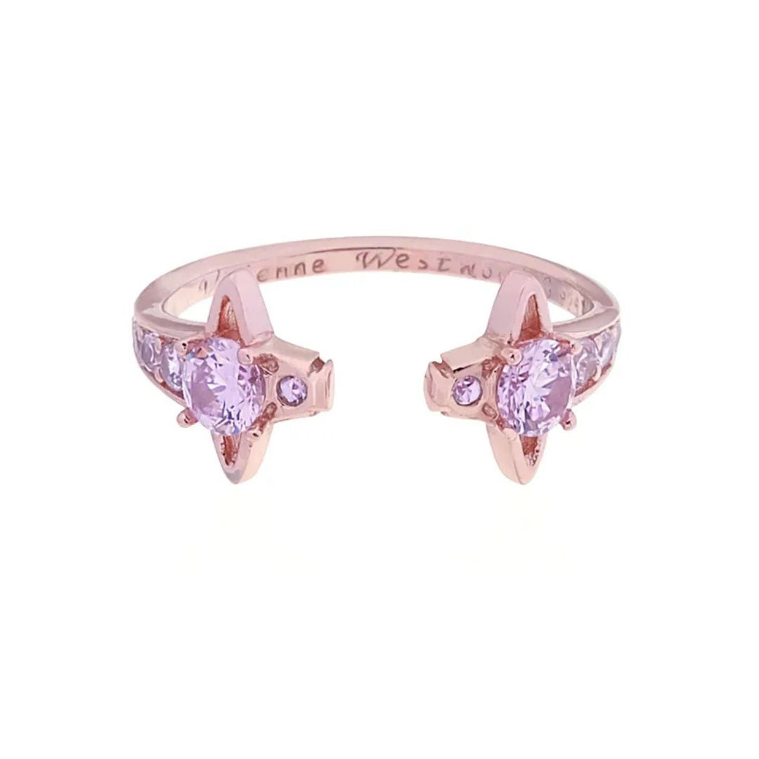 Twin Starlight Orbit Ring