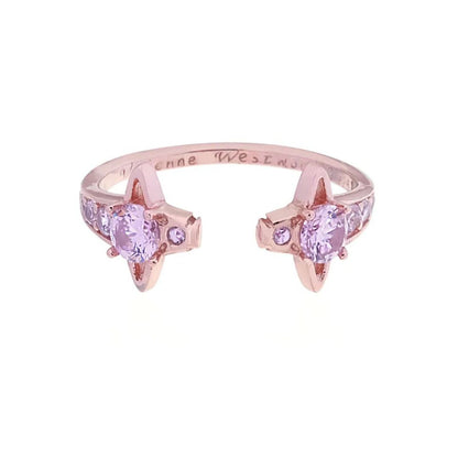 Twin Starlight Orbit Ring