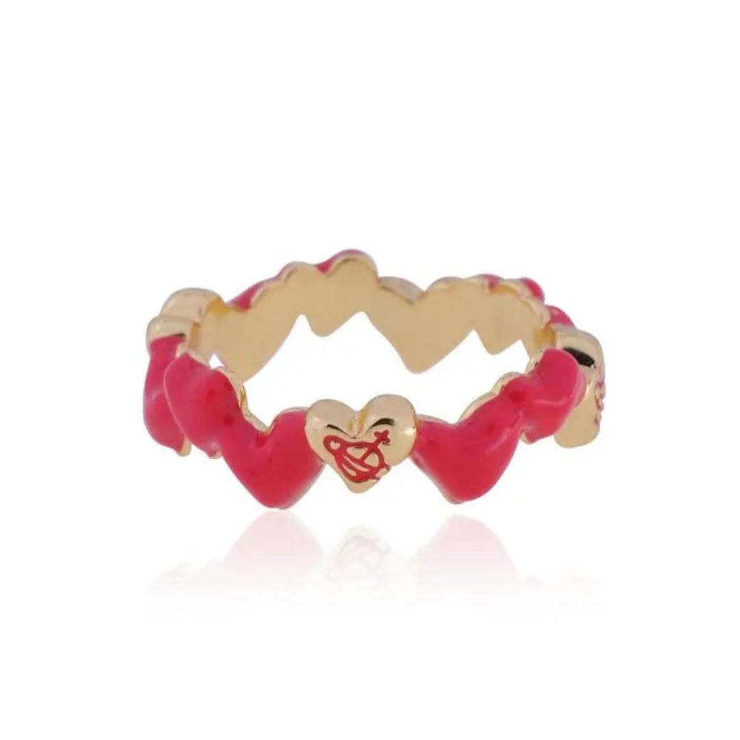 Stacked Heart Band Ring