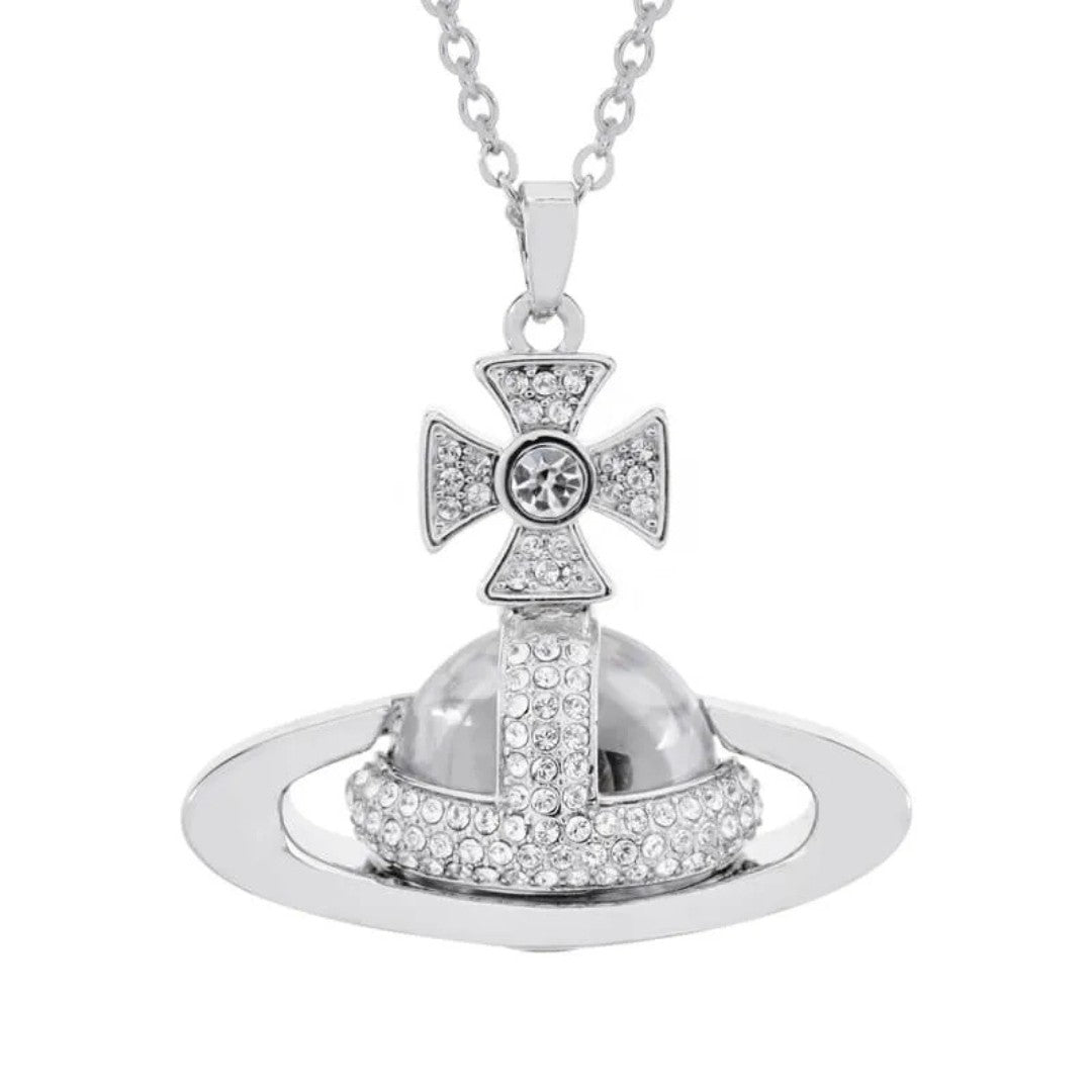 SORADA Half Face Diamond Necklace