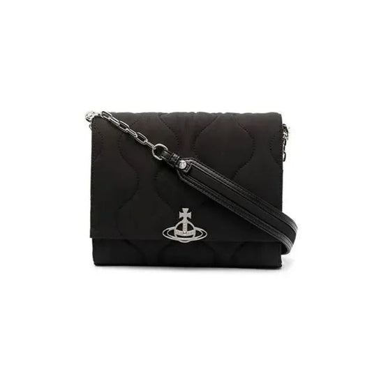 Quilted Nylon Crossbody Saturn Bag