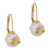 pearl drop earrings (with box)