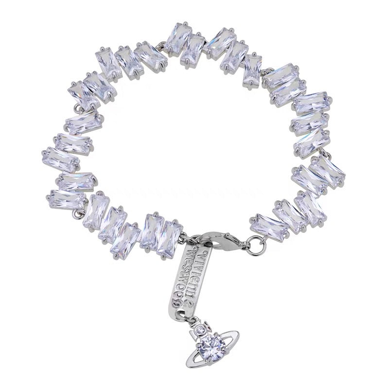 High Grade Square Full Zirconia Bracelet (with box)