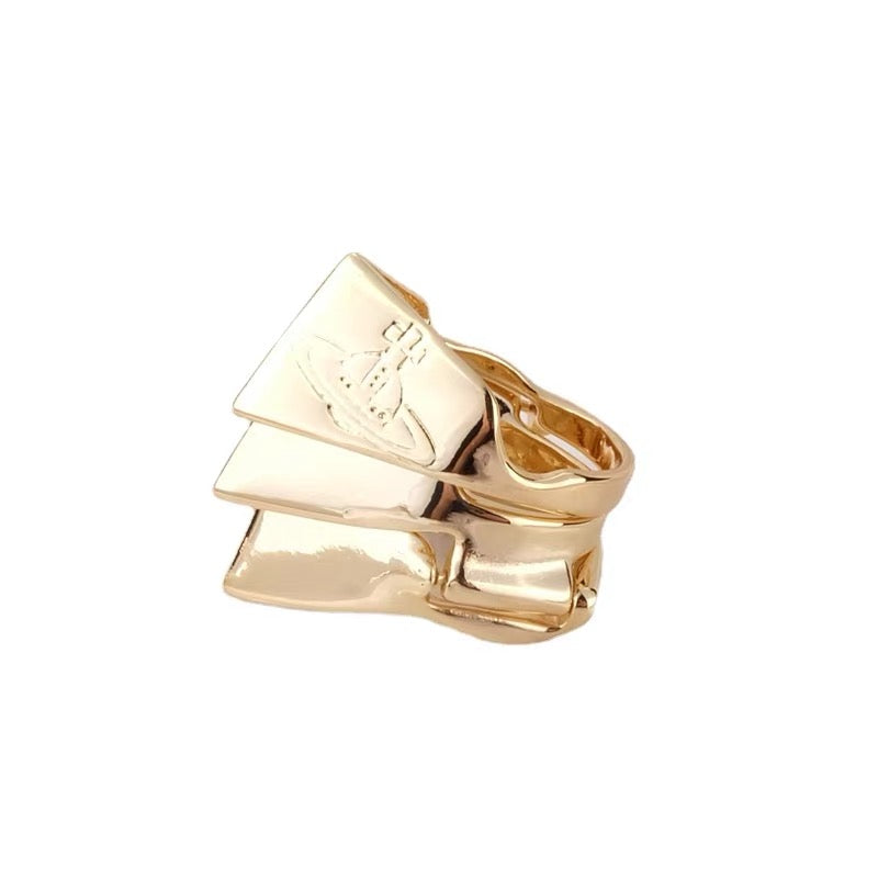 Gold Foldable Armour ring