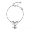 Pink/gold/purple OCTAVIE Bow Diamond Bracelet (with box)