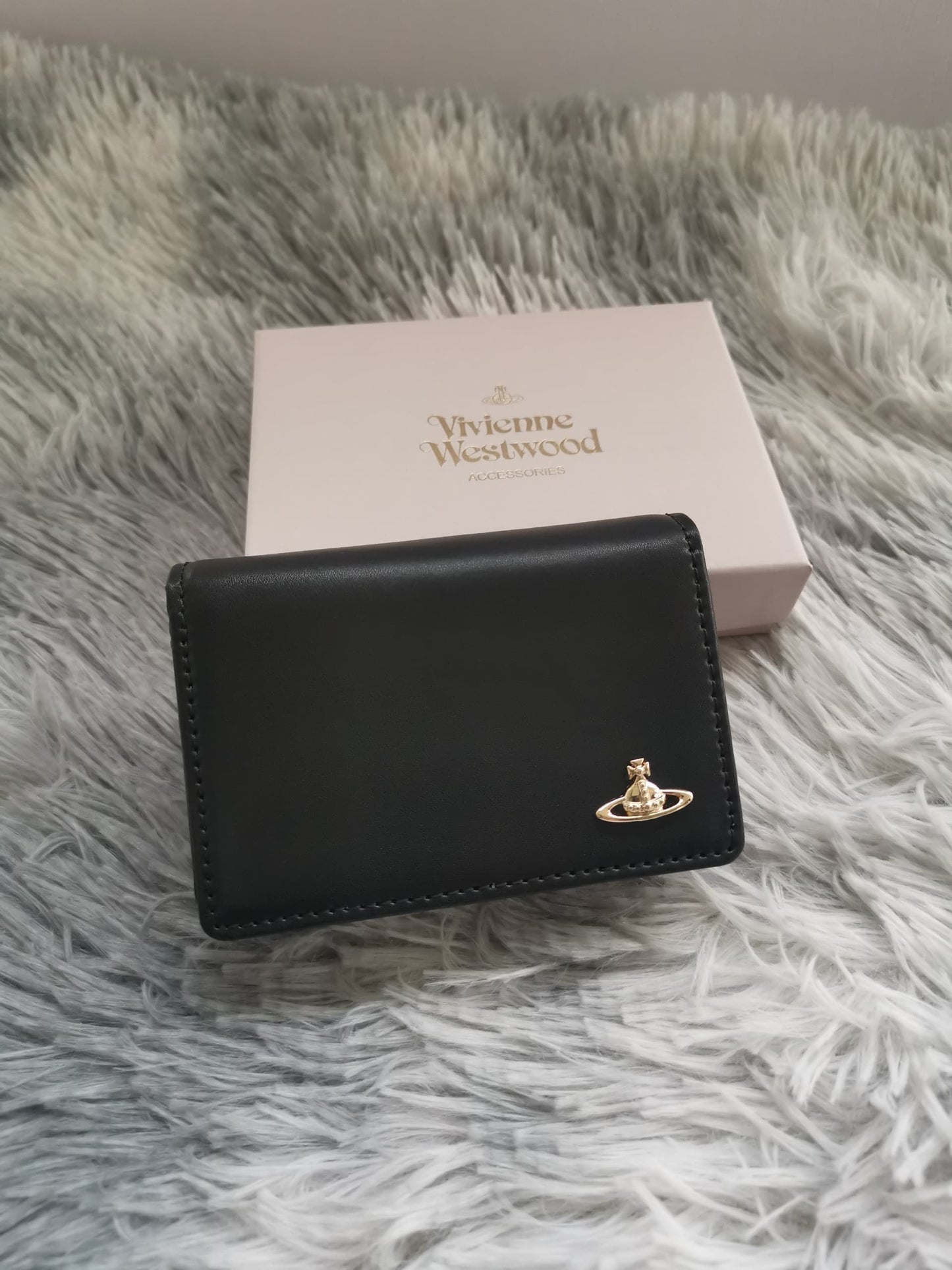 Black leather wallet