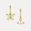 NEW-Butterfly Saturn Diamond Earrings (with box)