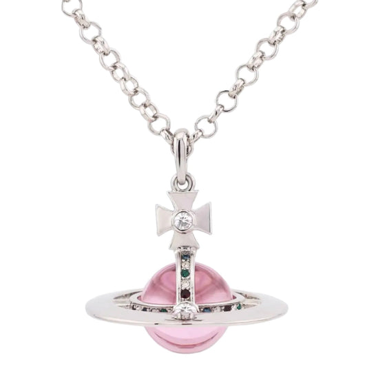 Pink orb necklace (with box) (20mm)