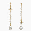 Broken pearl earrings (with box)