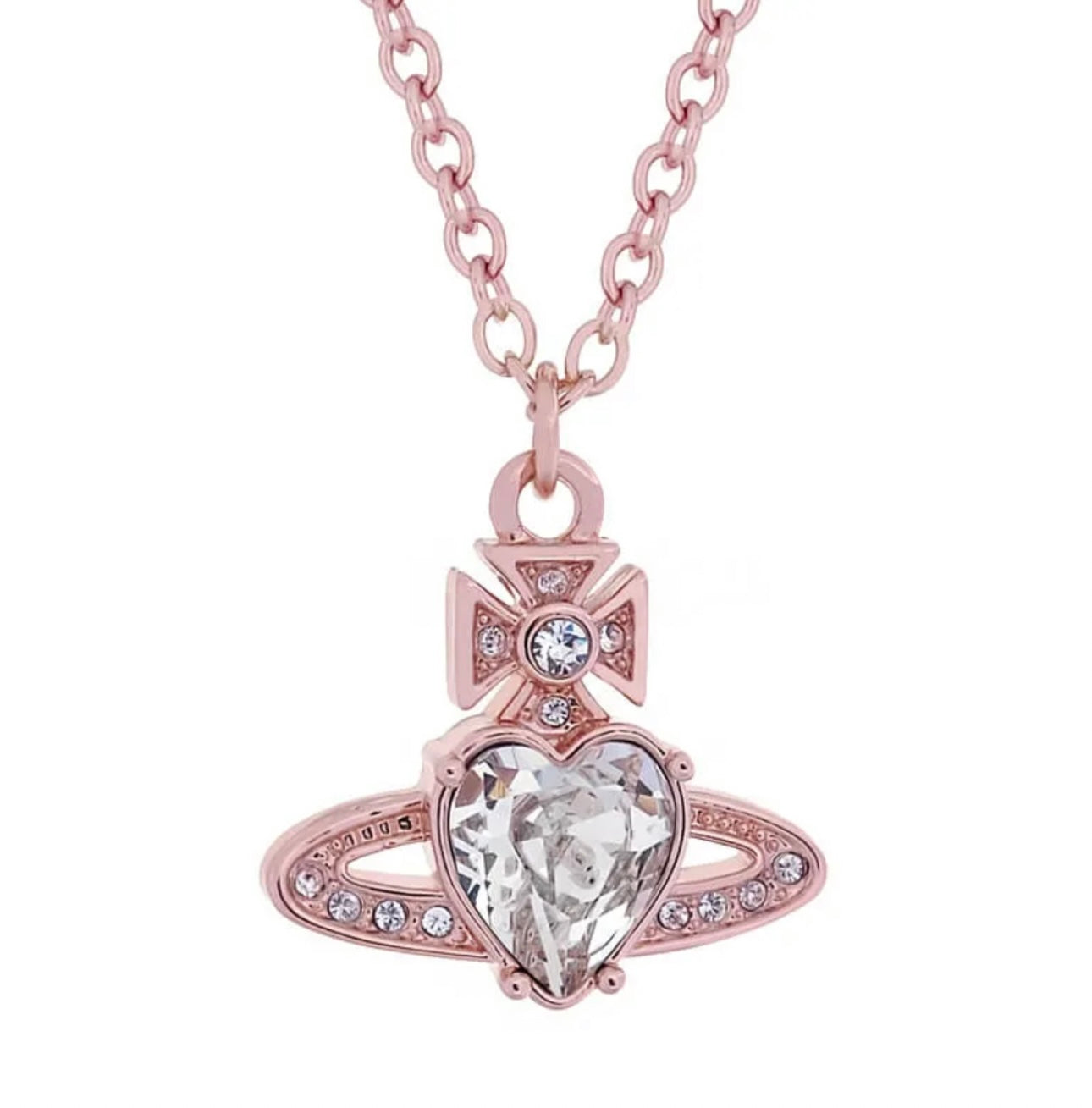 Crystal Heart Necklace (with box)