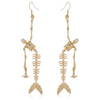 Mermaid Bone Earrings (with box)