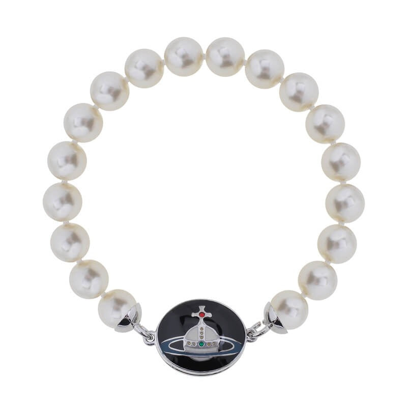 Enamel Pearl Bracelet (with box)