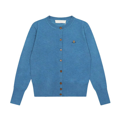 Classic Knit Button-Up Cardigan