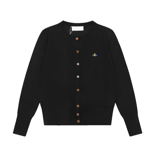 Classic Knit Button-Up Cardigan
