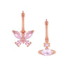 NEW-Butterfly Saturn Diamond Earrings (with box)