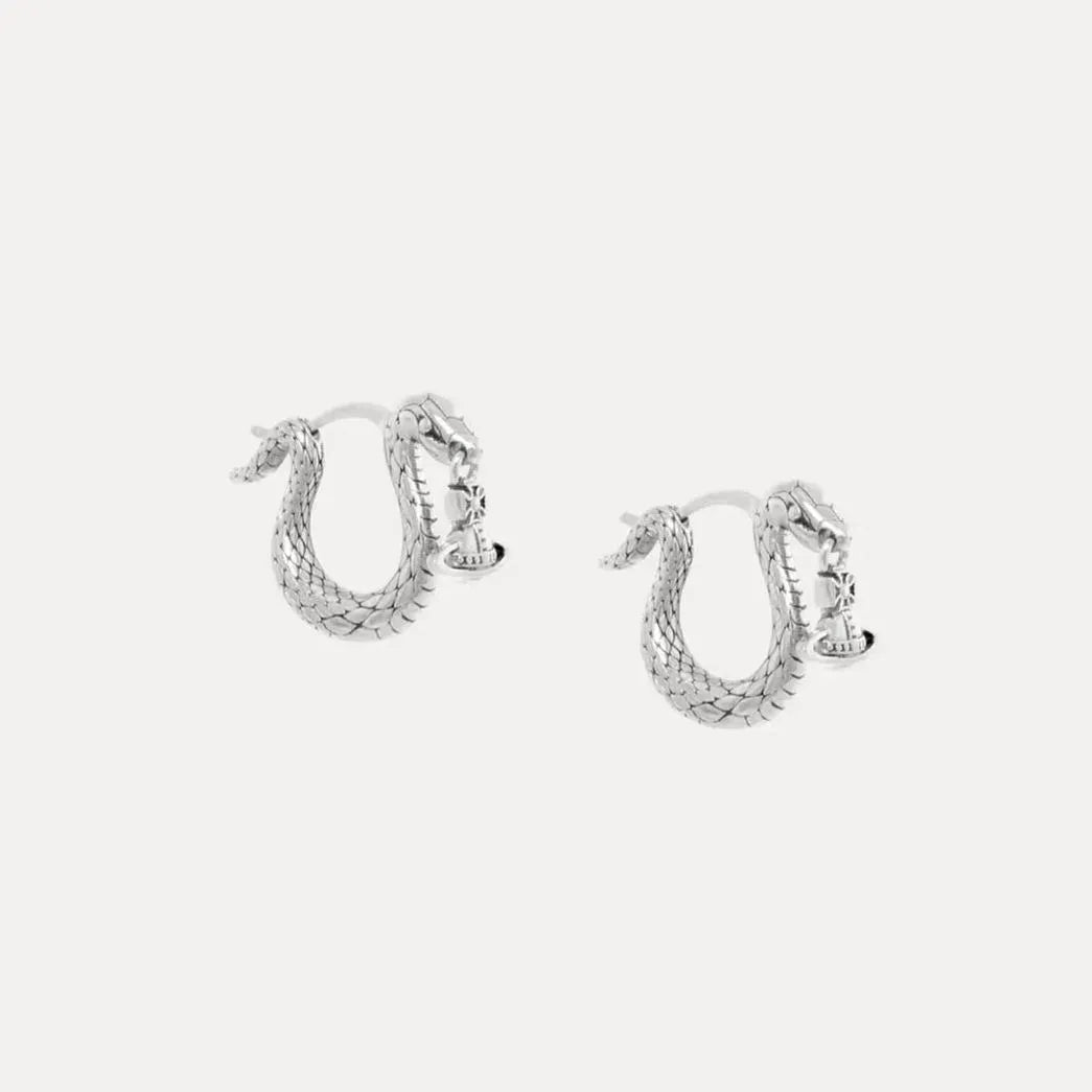 Dragon Orb Hoop Earrings