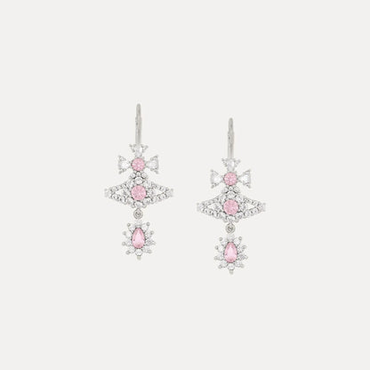 Crystal Drop Orb Earrings